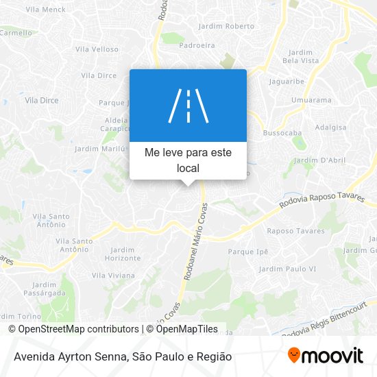 Avenida Ayrton Senna mapa
