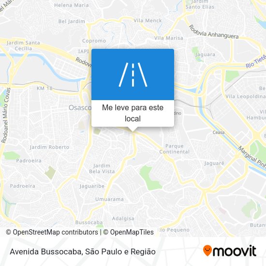Avenida Bussocaba mapa
