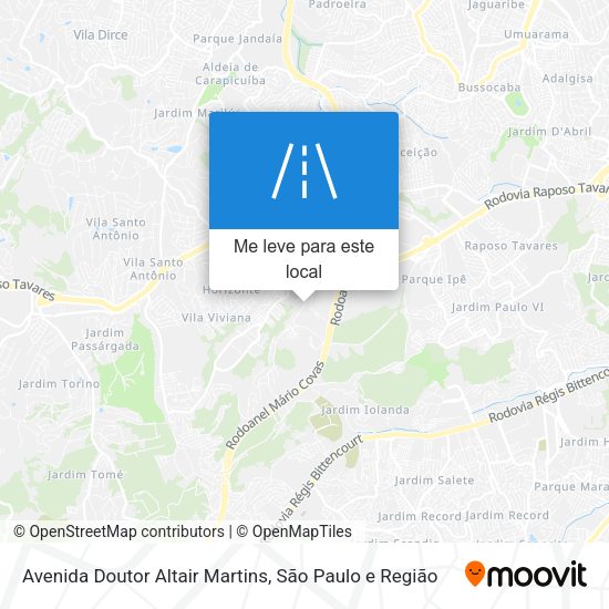 Avenida Doutor Altair Martins mapa