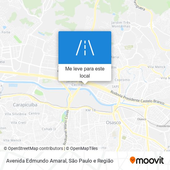 Avenida Edmundo Amaral mapa