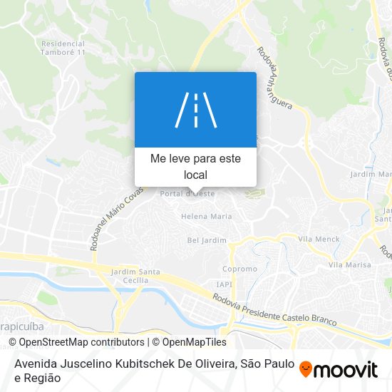 Avenida Juscelino Kubitschek De Oliveira mapa