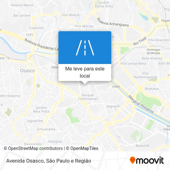 Avenida Osasco mapa