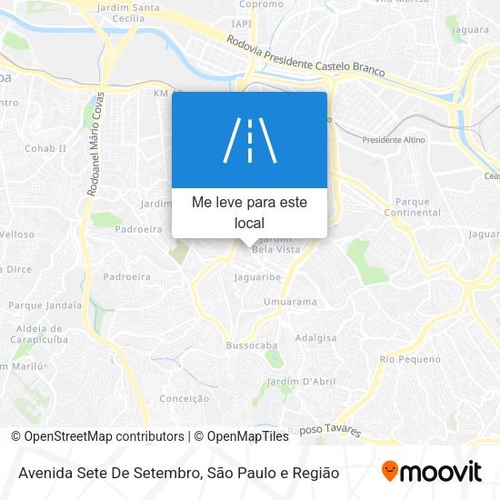 Avenida Sete De Setembro mapa