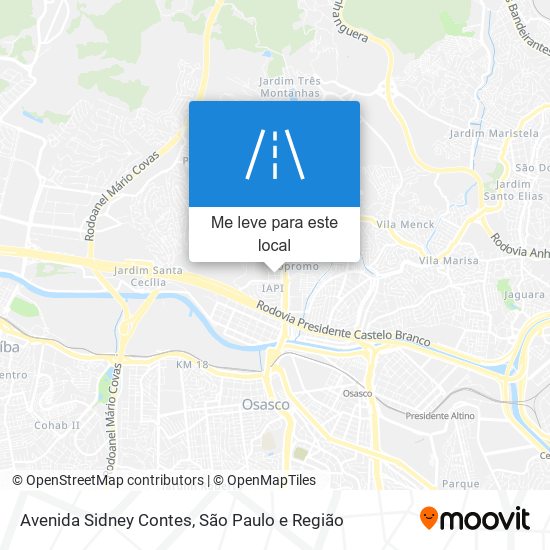 Avenida Sidney Contes mapa