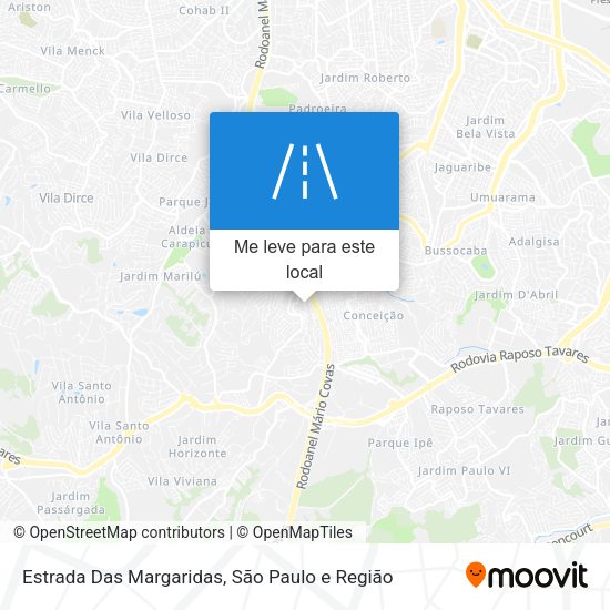 Estrada Das Margaridas mapa