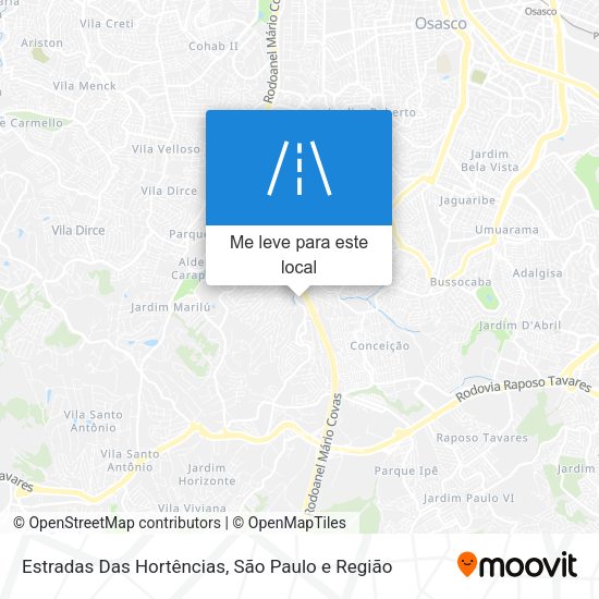 Estradas Das Hortências mapa