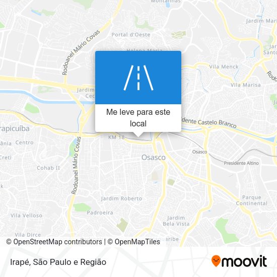 Irapé mapa
