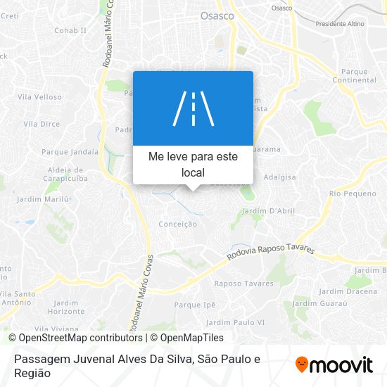 Passagem Juvenal Alves Da Silva mapa