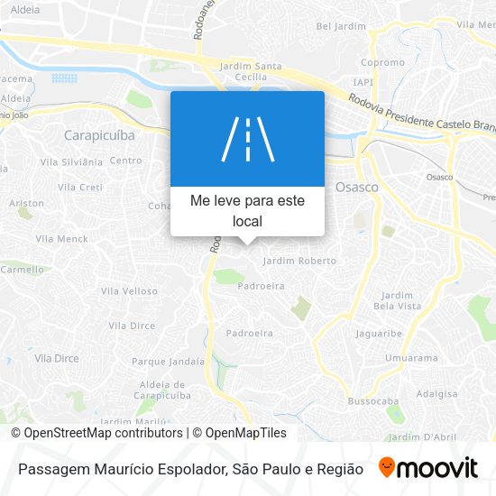 Passagem Maurício Espolador mapa