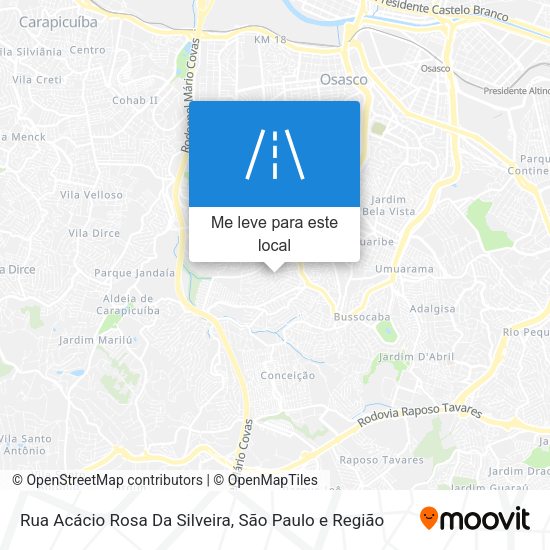 Rua Acácio Rosa Da Silveira mapa