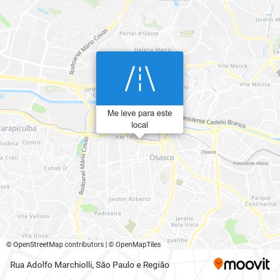 Rua Adolfo Marchiolli mapa