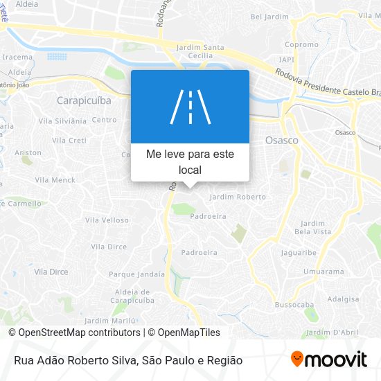 Rua Adão Roberto Silva mapa