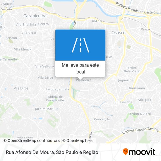 Rua Afonso De Moura mapa