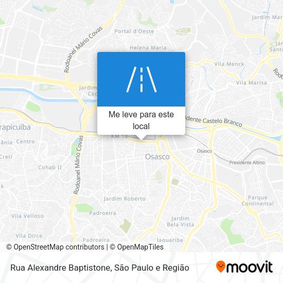 Rua Alexandre Baptistone mapa