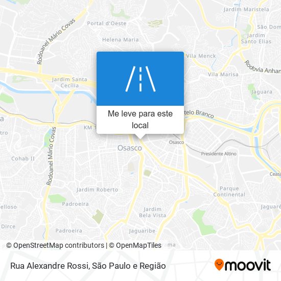 Rua Alexandre Rossi mapa