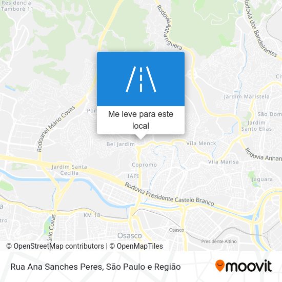 Rua Ana Sanches Peres mapa