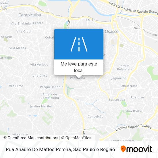 Rua Anauro De Mattos Pereira mapa