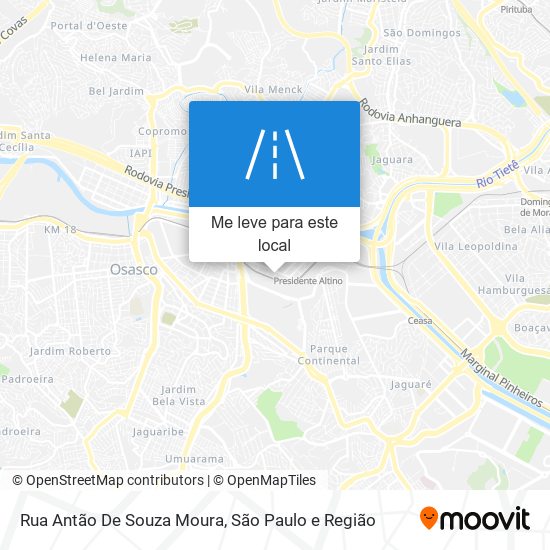 Rua Antão De Souza Moura mapa