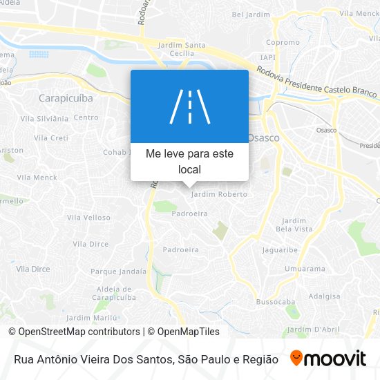 Rua Antônio Vieira Dos Santos mapa