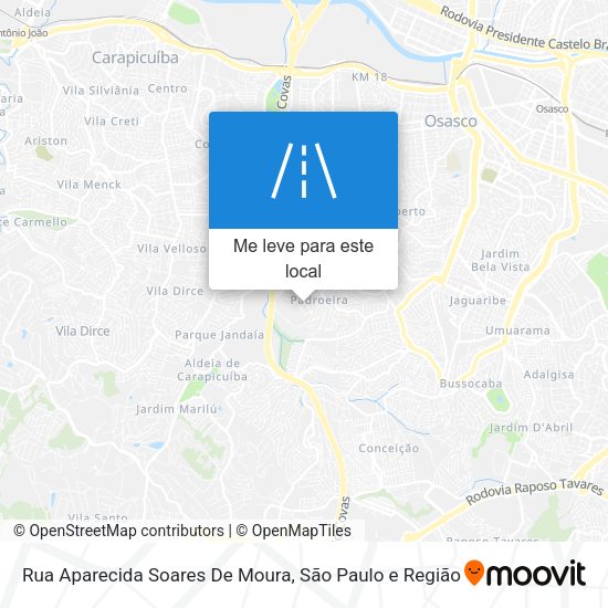Rua Aparecida Soares De Moura mapa