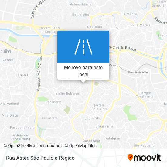 Rua Aster mapa