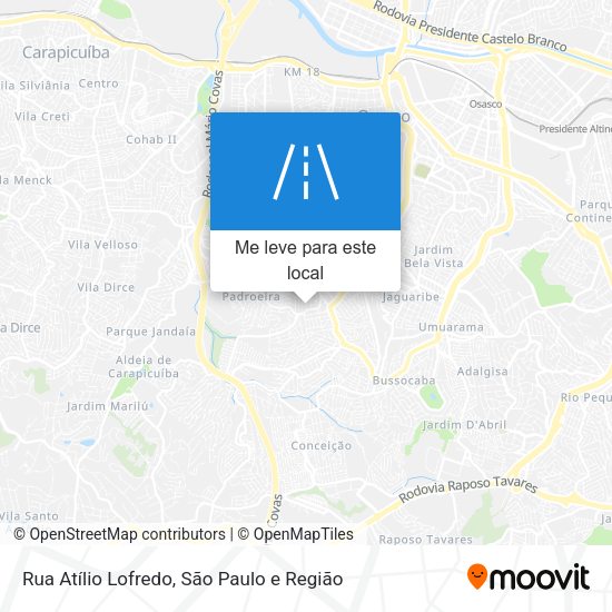 Rua Atílio Lofredo mapa