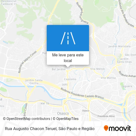Rua Augusto Chacon Teruel mapa