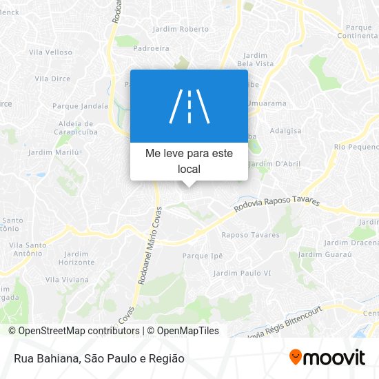 Rua Bahiana mapa