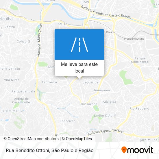 Rua Benedito Ottoni mapa