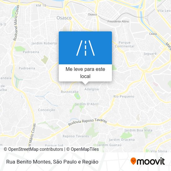 Rua Benito Montes mapa