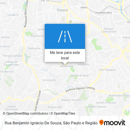 Rua Benjamin Ignácio De Souza mapa