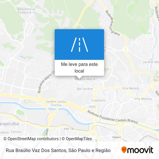 Rua Braúlio Vaz Dos Santos mapa