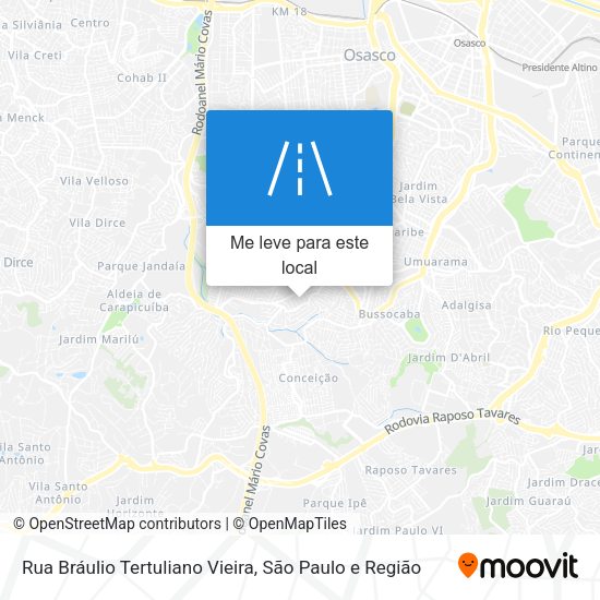 Rua Bráulio Tertuliano Vieira mapa