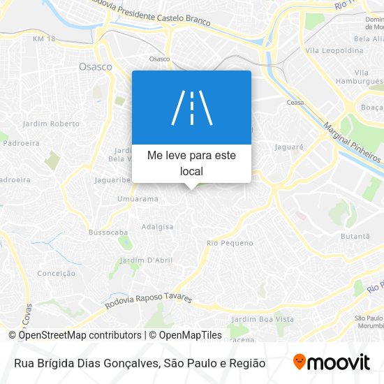 Rua Brígida Dias Gonçalves mapa