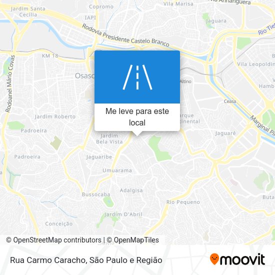 Rua Carmo Caracho mapa