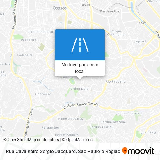 Rua Cavalheiro Sérgio Jacquard mapa