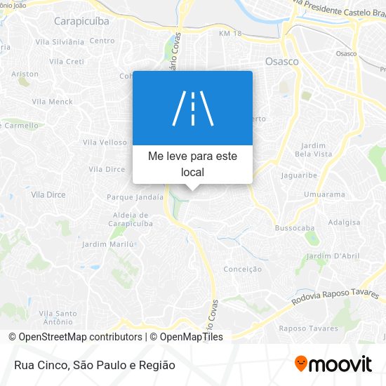Rua Cinco mapa