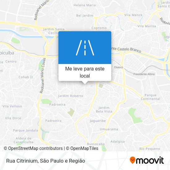 Rua Citrinium mapa
