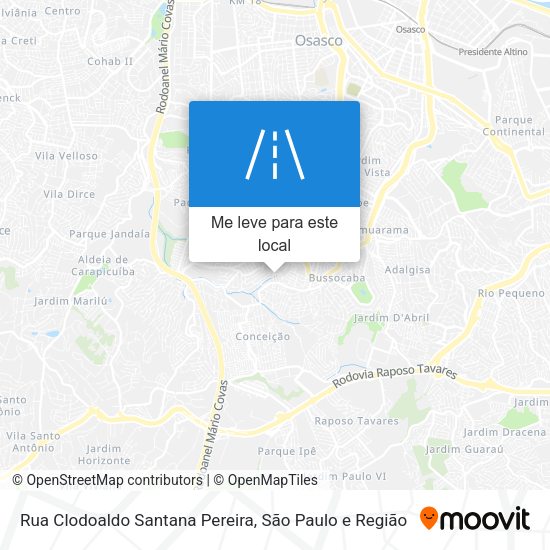 Rua Clodoaldo Santana Pereira mapa