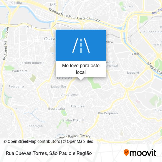 Rua Cuevas Torres mapa