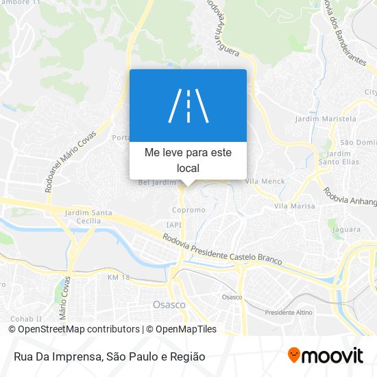 Rua Da Imprensa mapa