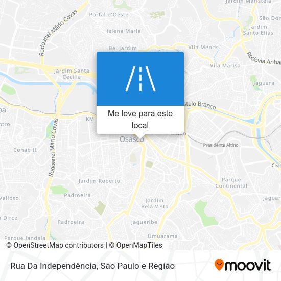 Rua Da Independência mapa