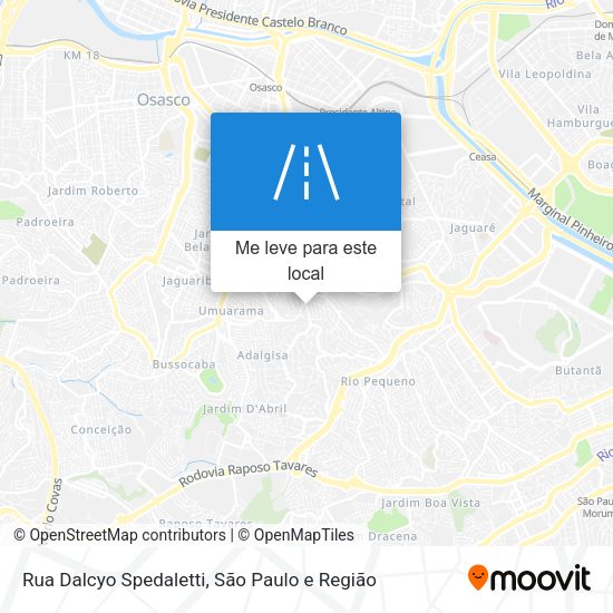 Rua Dalcyo Spedaletti mapa