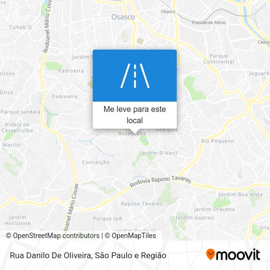 Rua Danilo De Oliveira mapa