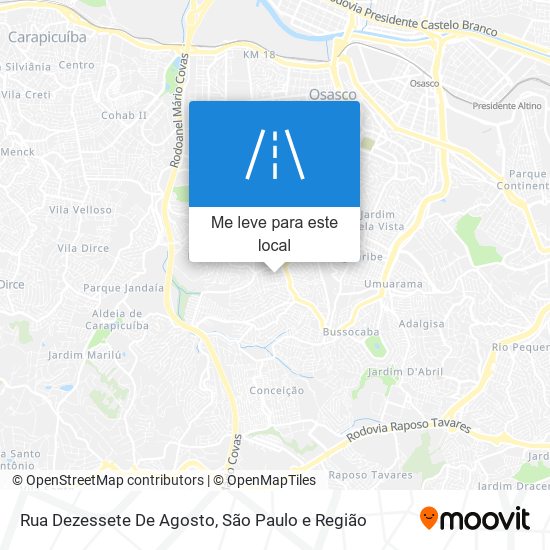 Rua Dezessete De Agosto mapa