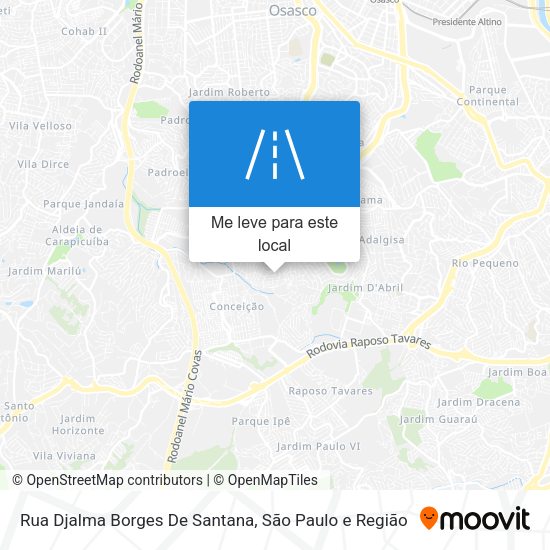 Rua Djalma Borges De Santana mapa