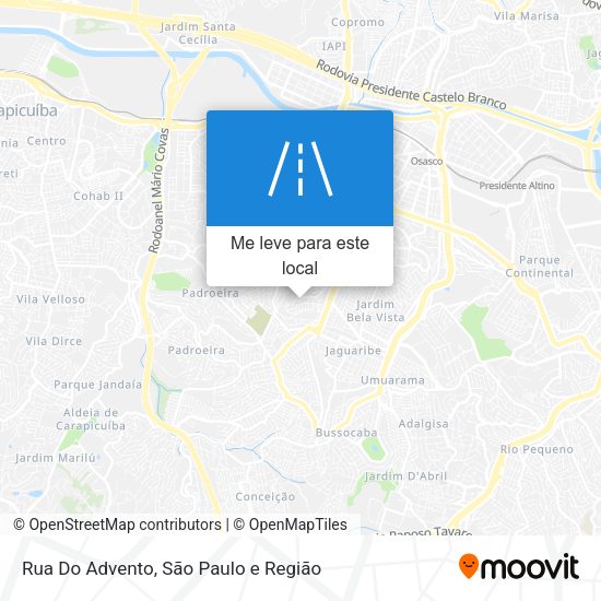 Rua Do Advento mapa