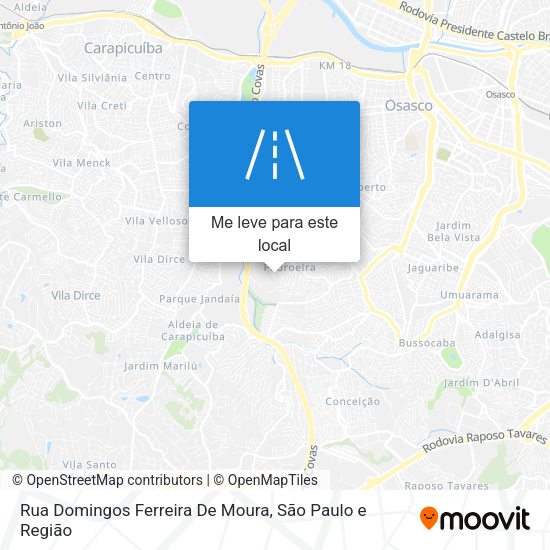 Rua Domingos Ferreira De Moura mapa