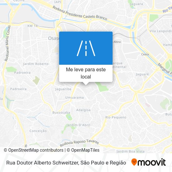 Rua Doutor Alberto Schweitzer mapa