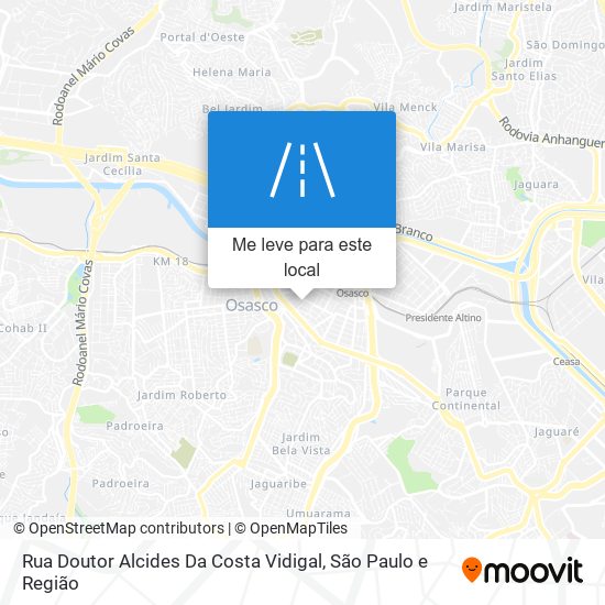 Rua Doutor Alcides Da Costa Vidigal mapa